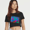 Luminescent Groove" Cropped T-Shirt