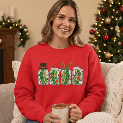 The "Merry & Brined" Christmas Pickle Jumper