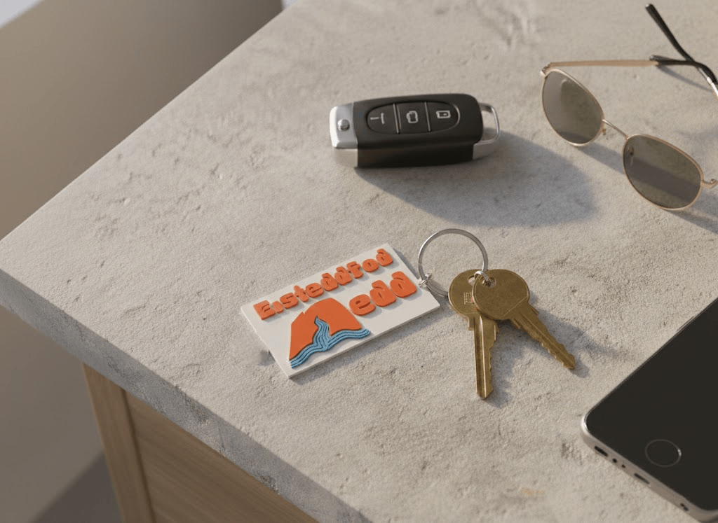 Eisteddfod Nedd Keychain / Modrwy Allwedd Swyddogol